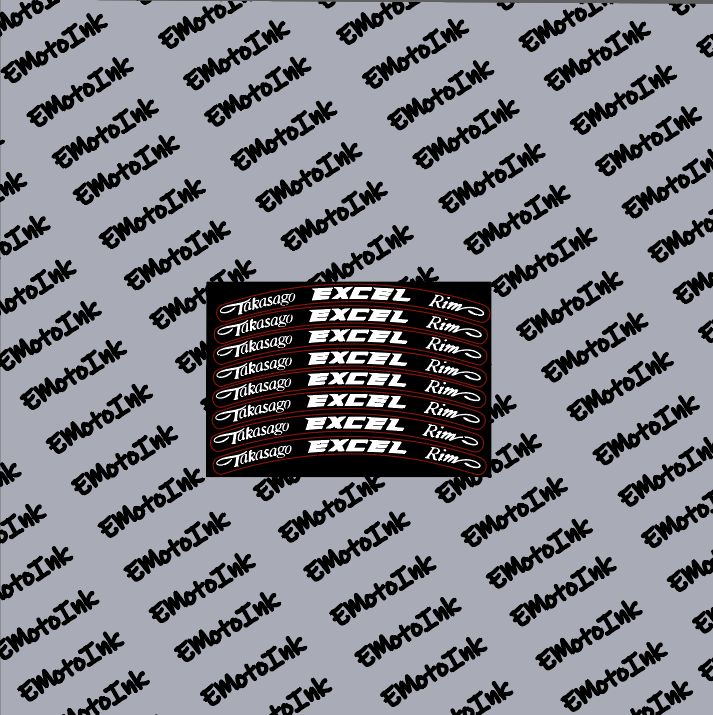 Excel Rim Stickers